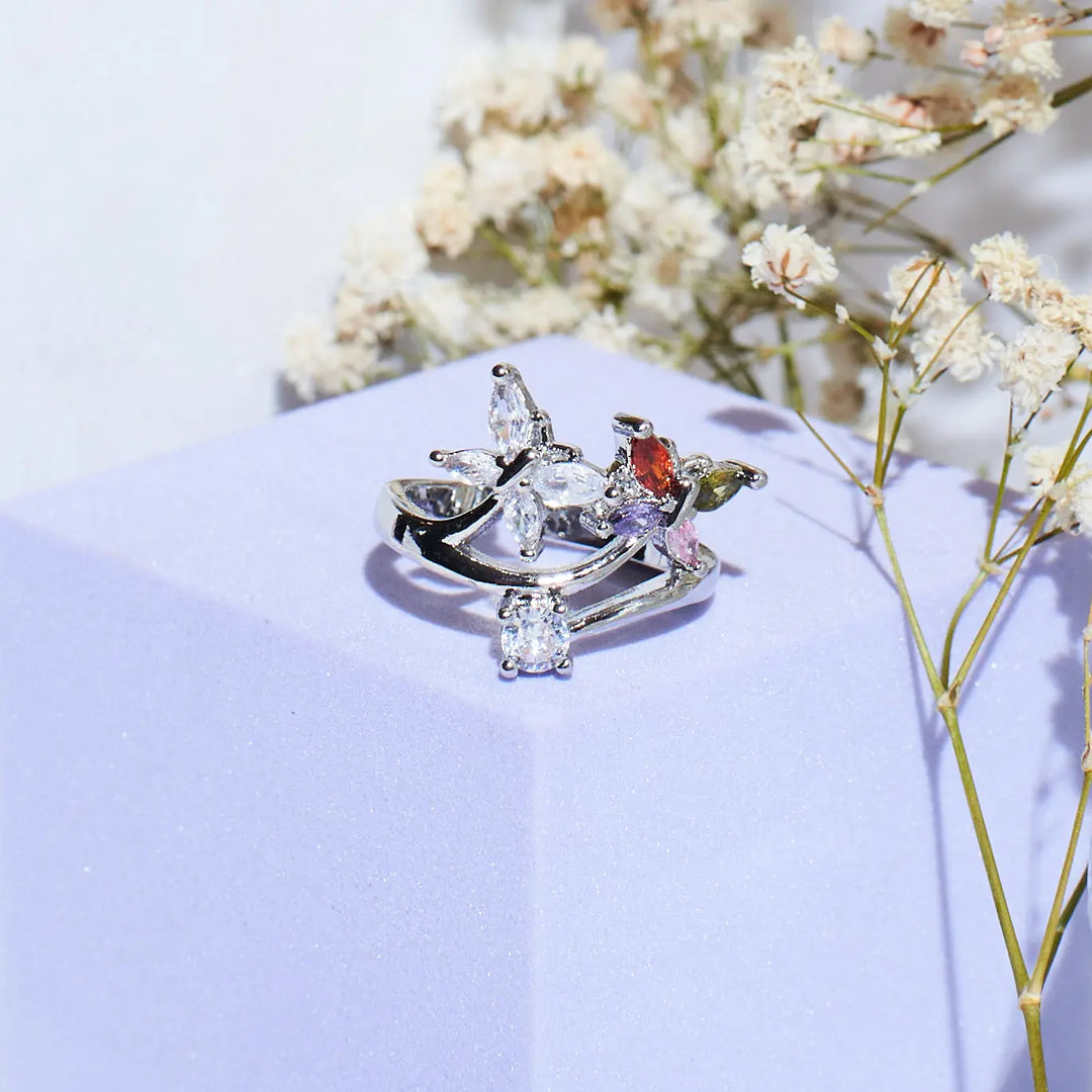 Mystic Floral Radiance Ring | Salty