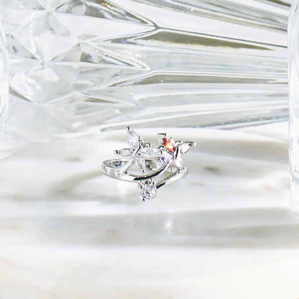 Mystic Floral Radiance Ring