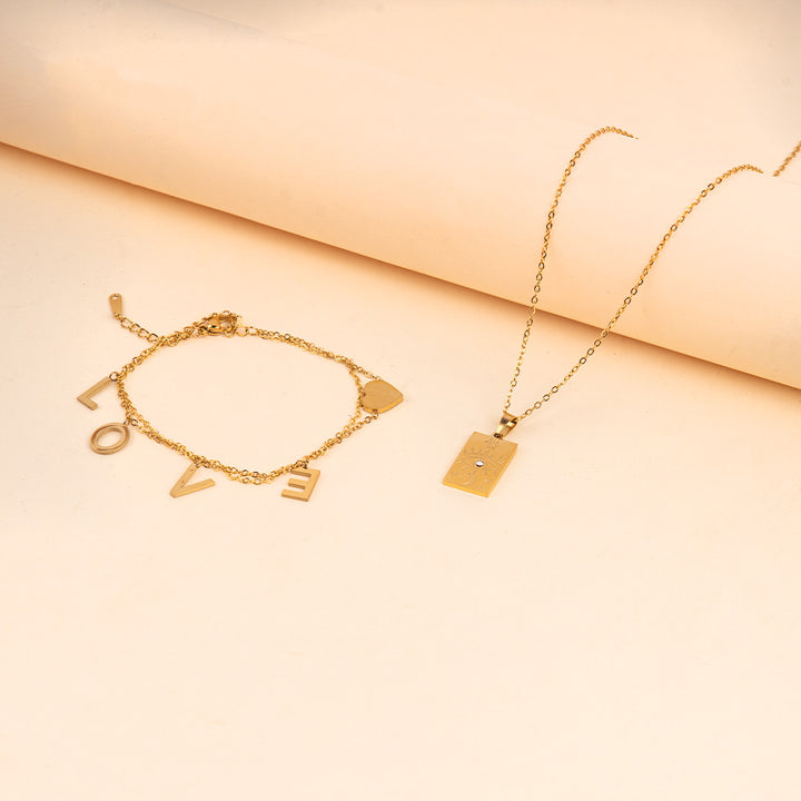 Love Destiny Necklace and Bracelet Combo
