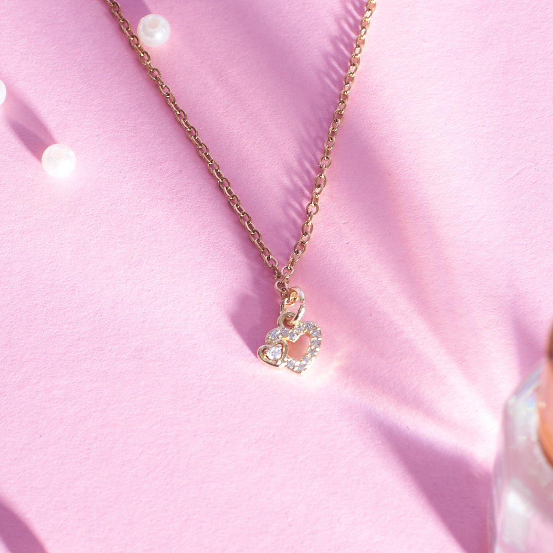 Solitaire Necklace &amp; Charm Bracelet Set