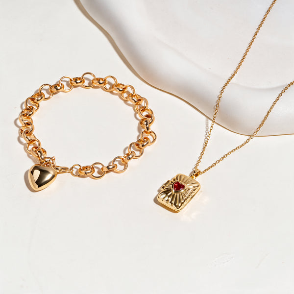 Icon Drip Necklace And Bracelet Set
