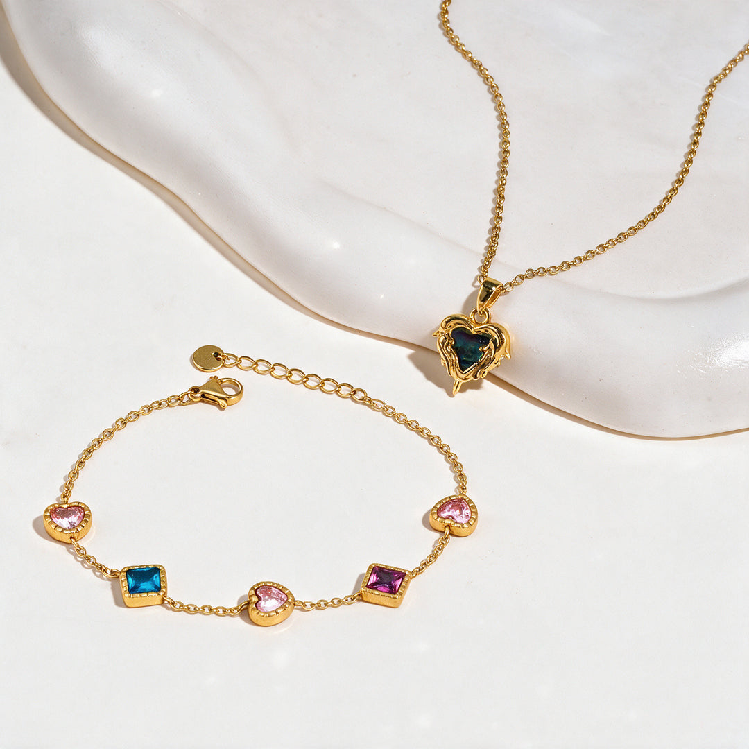 Wink Flex Necklace And Bracelet Set