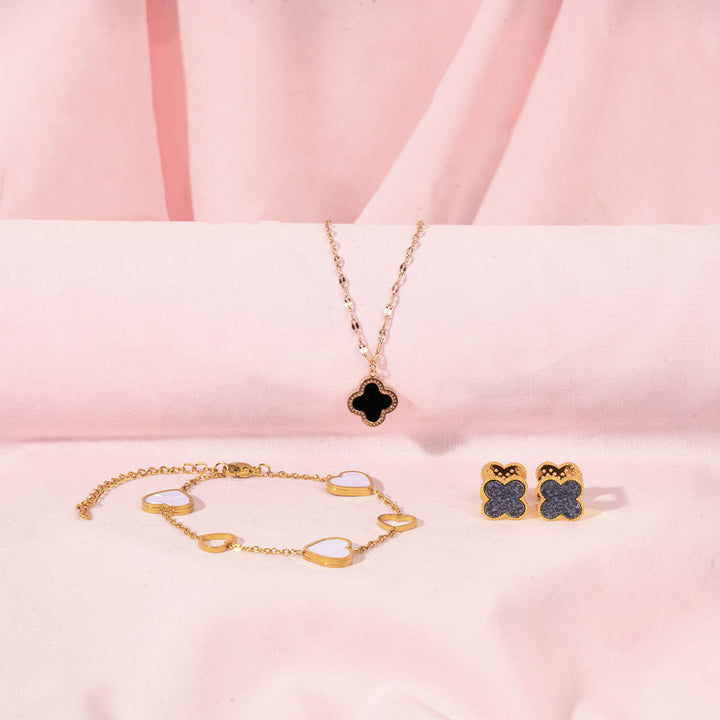 Timeless Love & Luck for Mom – Clover Jewellery Gift Set For Mothers | Salty