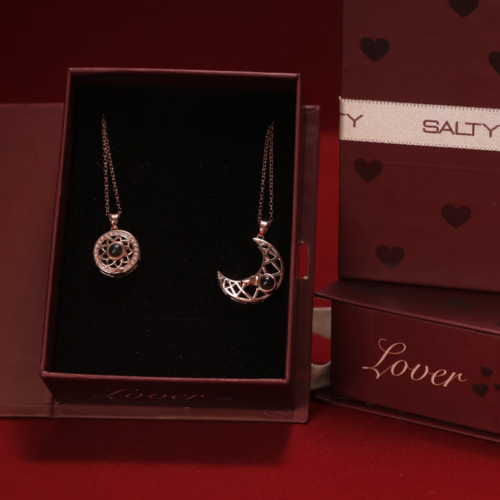My Moon and Sun Magnetic 2 Necklace - Salty Accessories