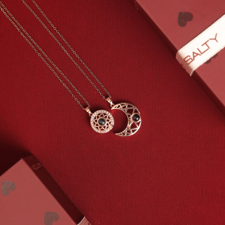 My Moon and Sun Magnetic 2 Necklace - Salty Accessories