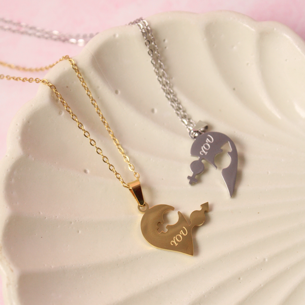 You Complete Me Necklace for Couples