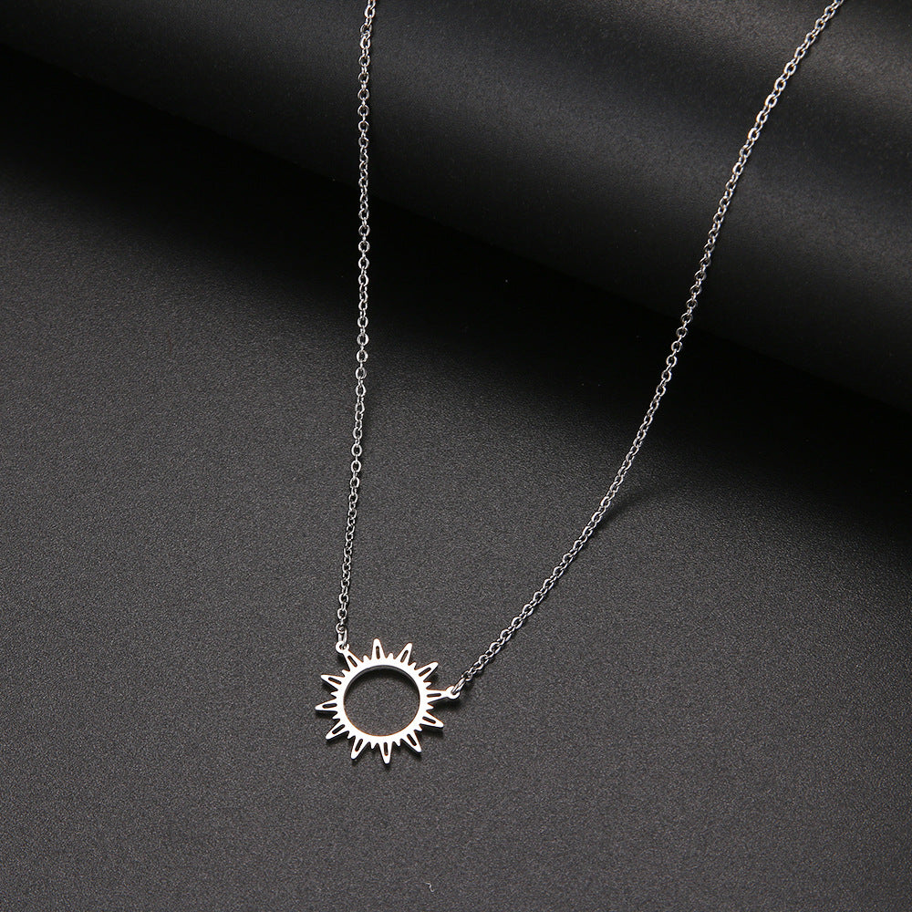 Celestial Harmony Layered Necklace - Silver - Salty Accessories