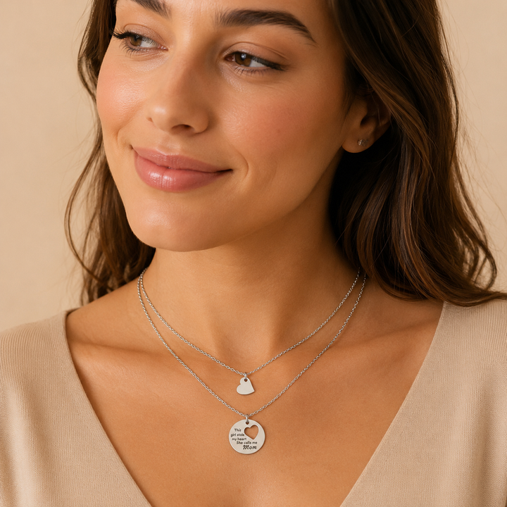 Love you MOM Unity Necklace (2 Necklaces)