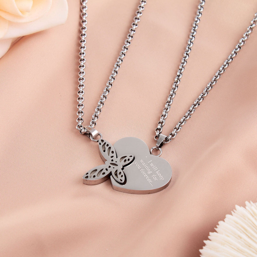 Loveflutter Necklace For Couples (2 Necklaces) - Salty Accessories