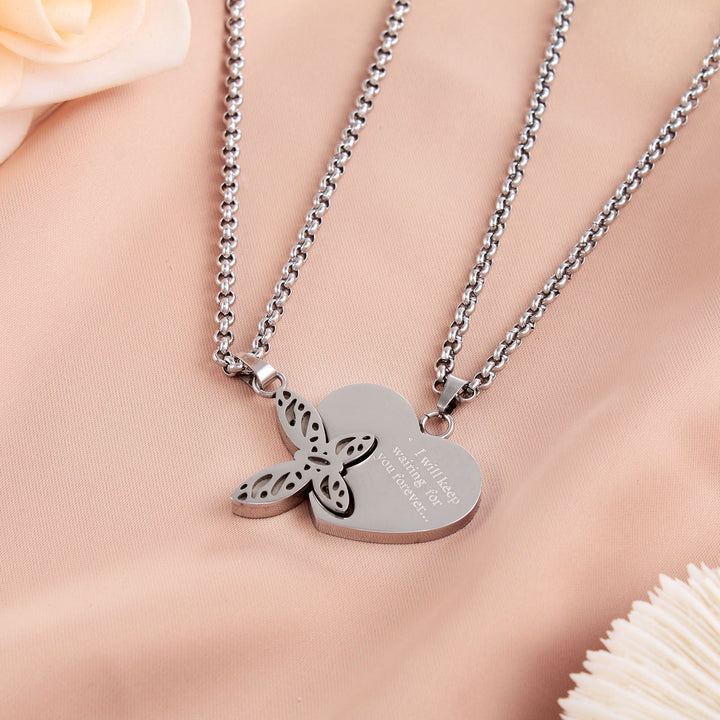Loveflutter Necklace For Couples (2 Necklaces) - Salty Accessories
