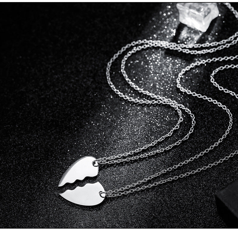 Soulmate Hearts Necklace for Couples (2 Necklaces)