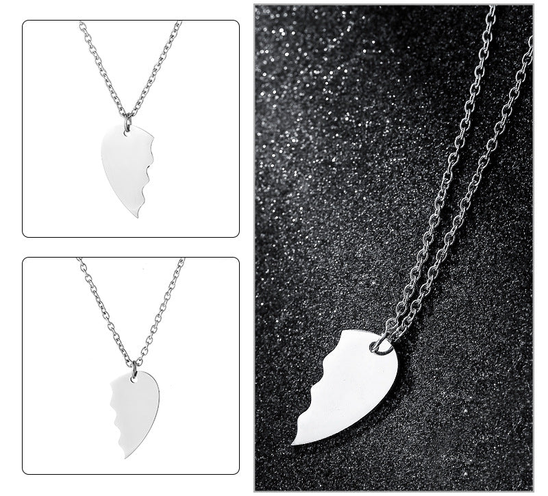 Soulmate Hearts Necklace for Couples (2 Necklaces)