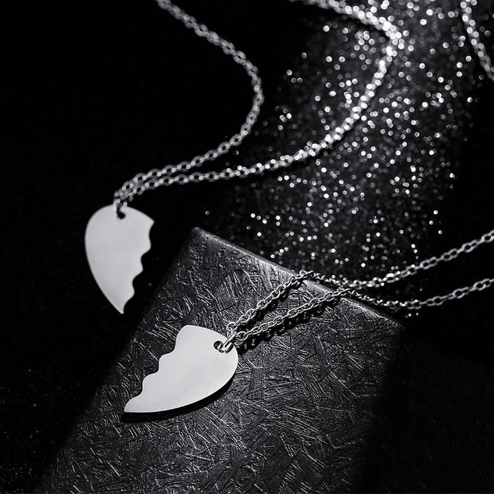Soulmate Hearts Necklace for Couples (2 Necklaces)
