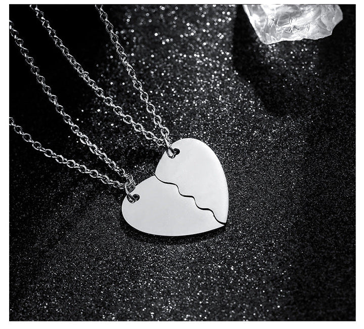 Soulmate Hearts Necklace for Couples (2 Necklaces)
