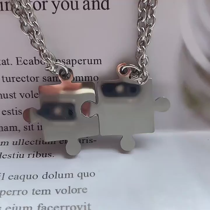 Mystic Connection Puzzle Necklace for Couples (2 Necklaces) - Salty Accessories