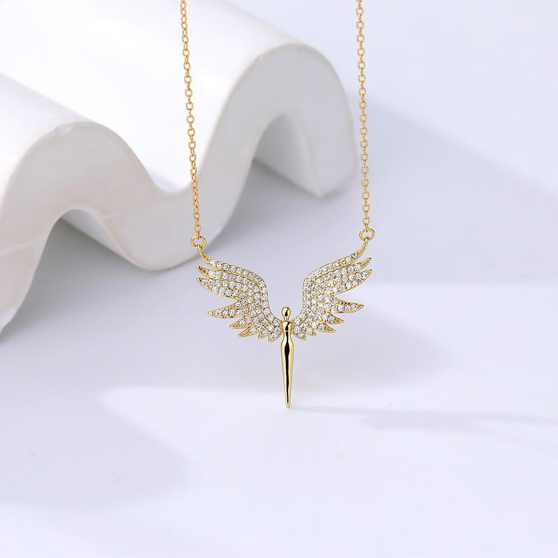 Angel Riot Wing Necklace With Earrings Jewellery Set