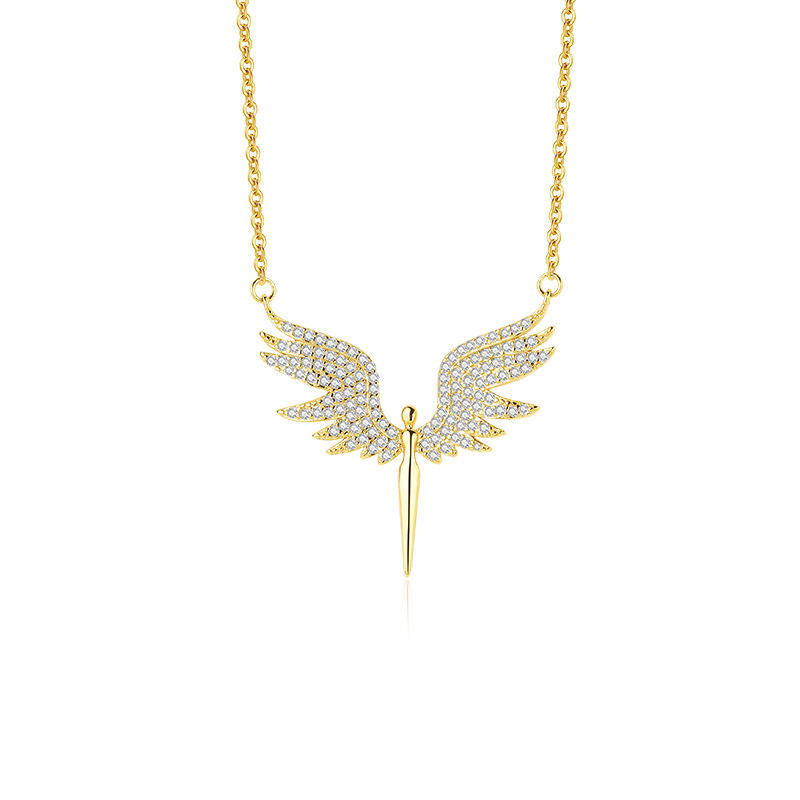 Angel Riot Wing Necklace With Earrings Jewellery Set