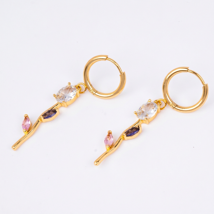 Velisse Drop Earrings & Necklace set - Multicolor | Salty