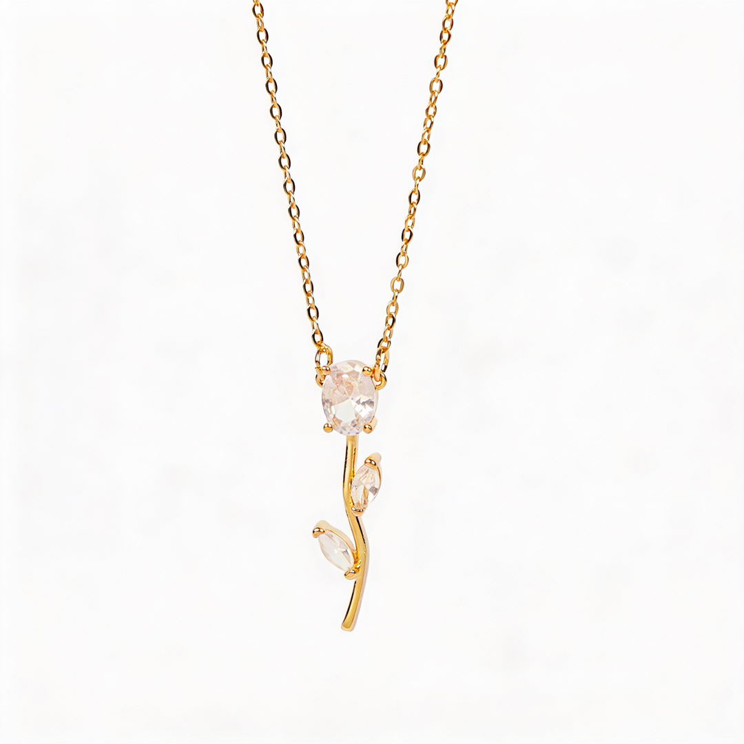 Velisse Drop Earrings & Necklace set - White | Salty