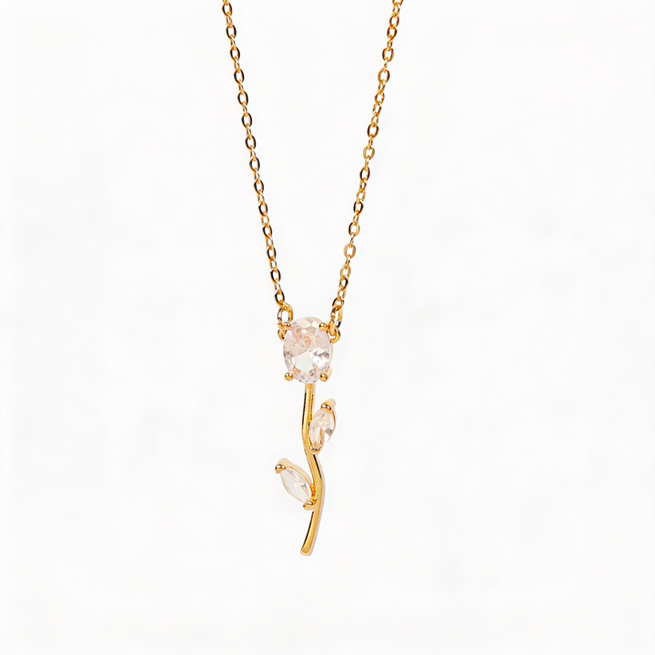 Velisse Drop Earrings & Necklace set - White | Salty