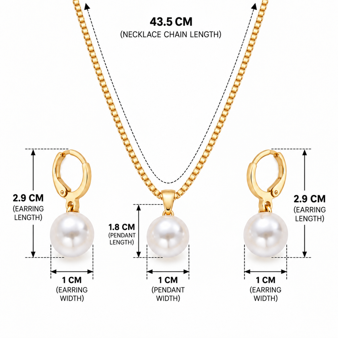 Pearl Reverie Necklace &amp; Earrings Set