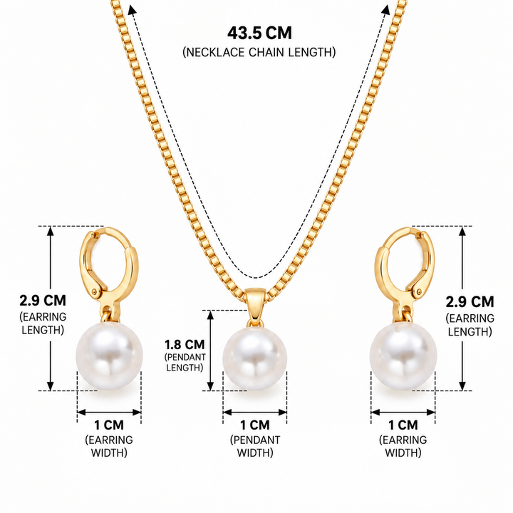 Pearl Reverie Necklace &amp; Earrings Set