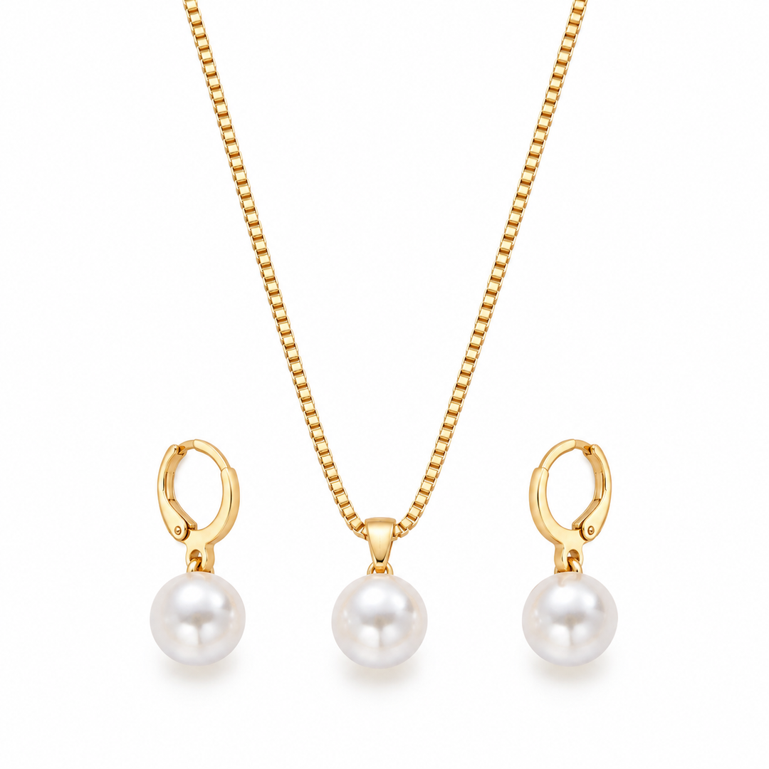 Pearl Reverie Necklace &amp; Earrings Set