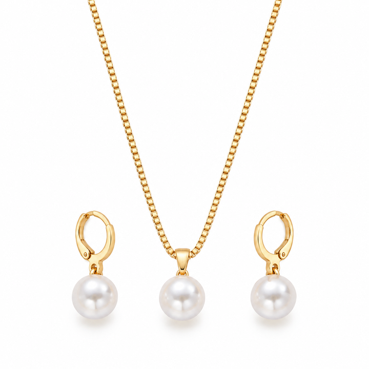 Pearl Reverie Necklace &amp; Earrings Set