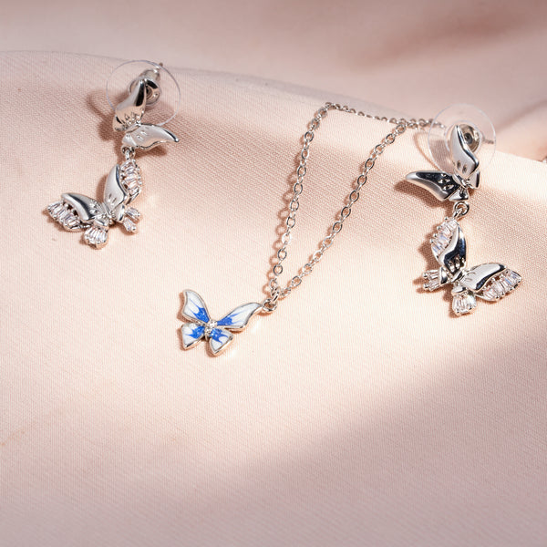 Y2K Code Necklace And Earrings Set