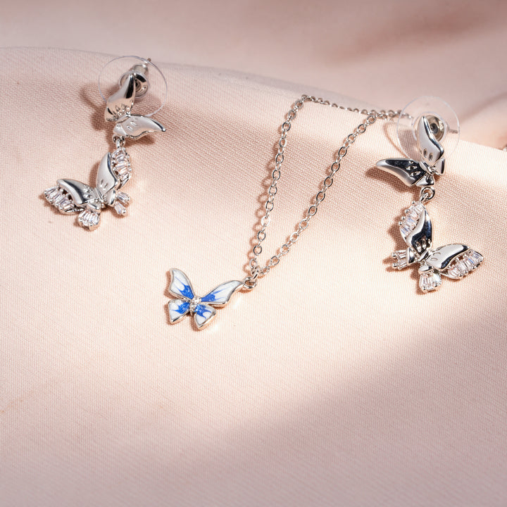 Y2K Code Necklace And Earrings Set