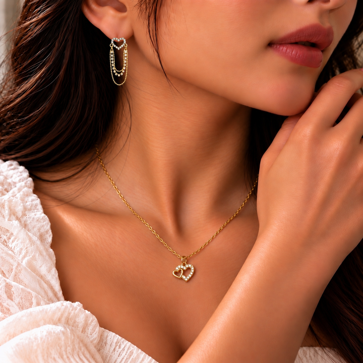 Oasis Code Necklace And Earrings Set