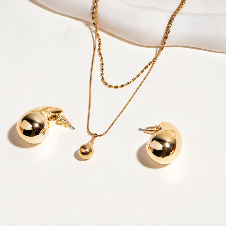 Viral Zone Necklace And Earrings Set