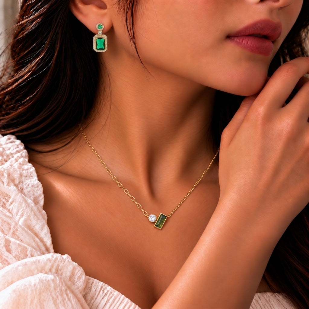 Xoxo Drip Necklace And Earrings Set
