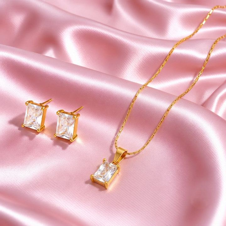 Zappy Muse Necklace And Earrings Set