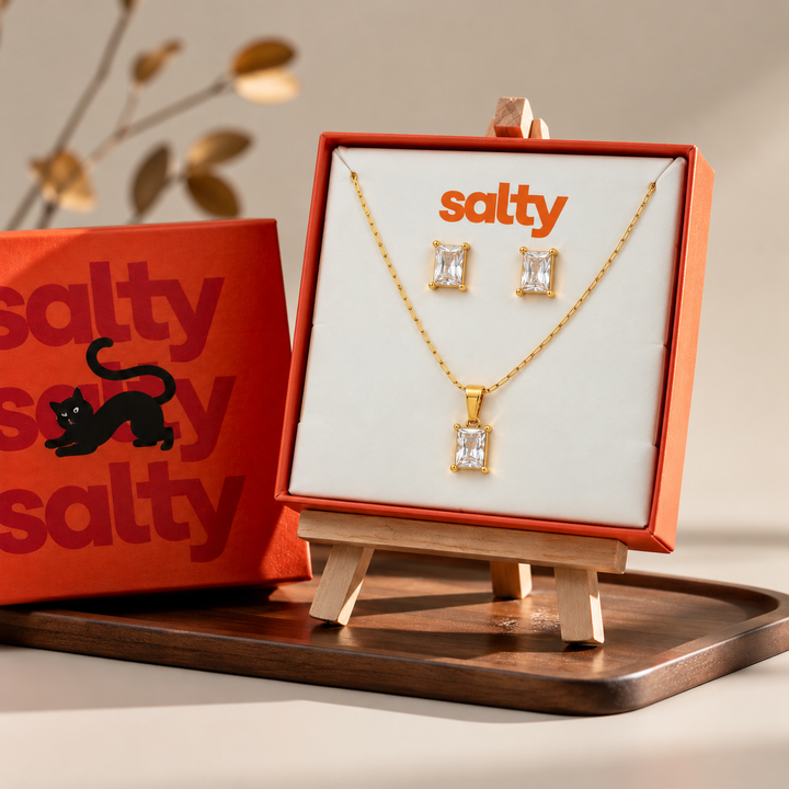 Zappy Muse Necklace And Earrings Set