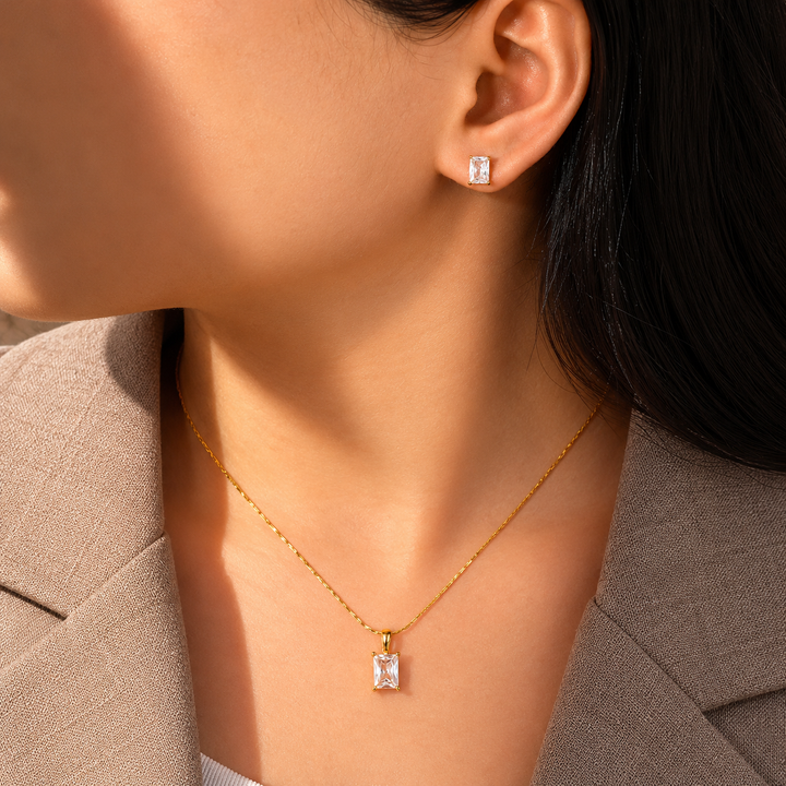 Zappy Muse Necklace And Earrings Set