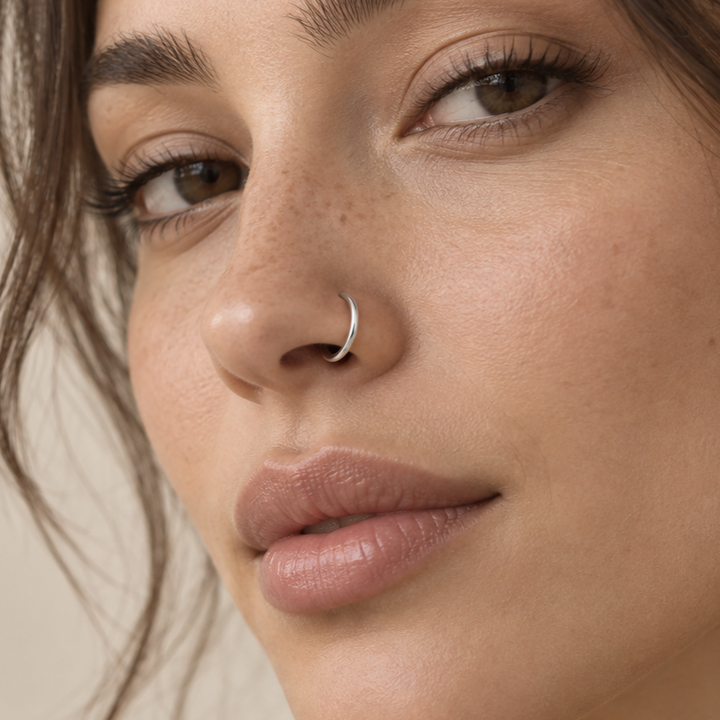 Silver Whisper Nose Ring