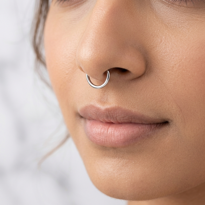 Silver Whisper Nose Ring