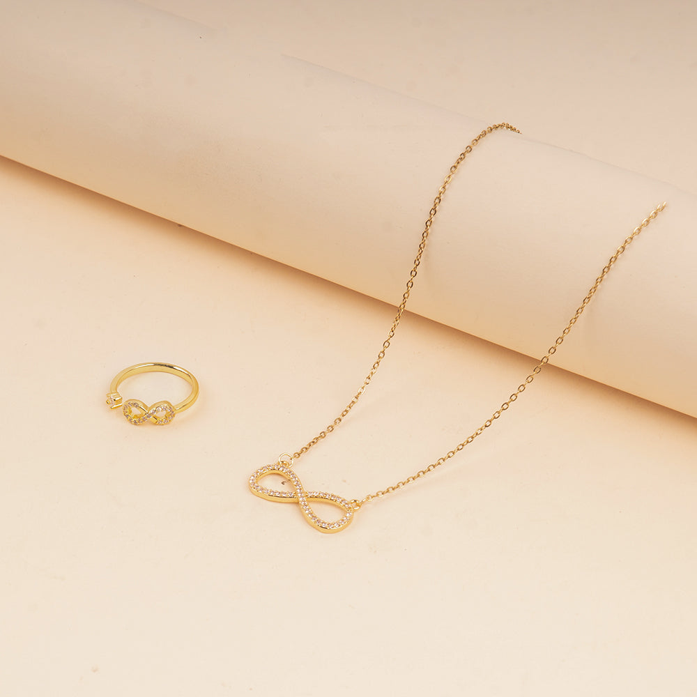 The Infinity Neckalce and Ring Jewellery Set