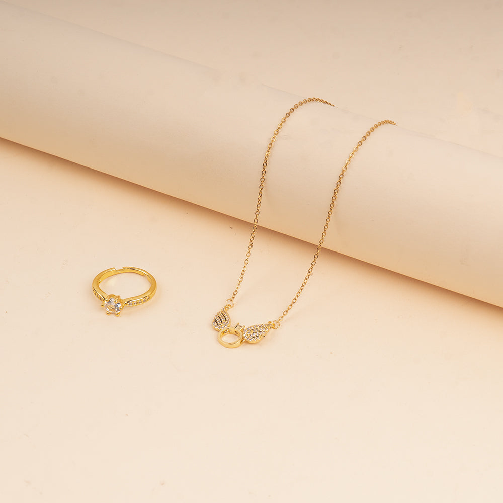 The Angel's Necklace & Ring Set