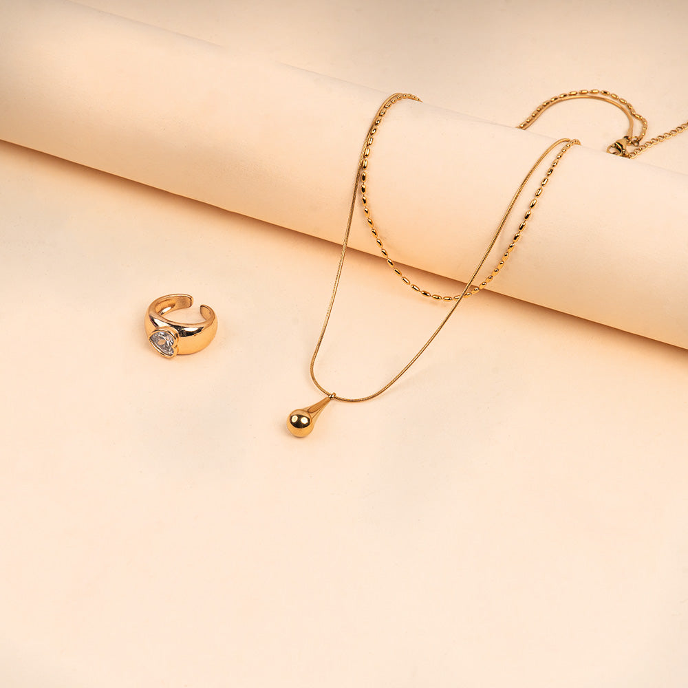 Sweetheart Surprise Necklace and Ring Combo