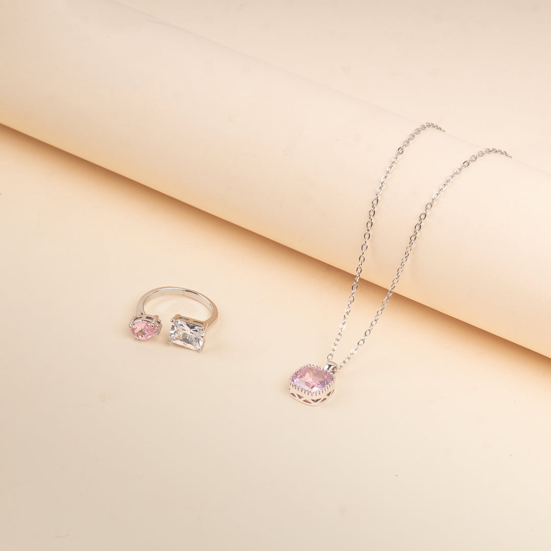 Pink Silver Soul Jewellery Set