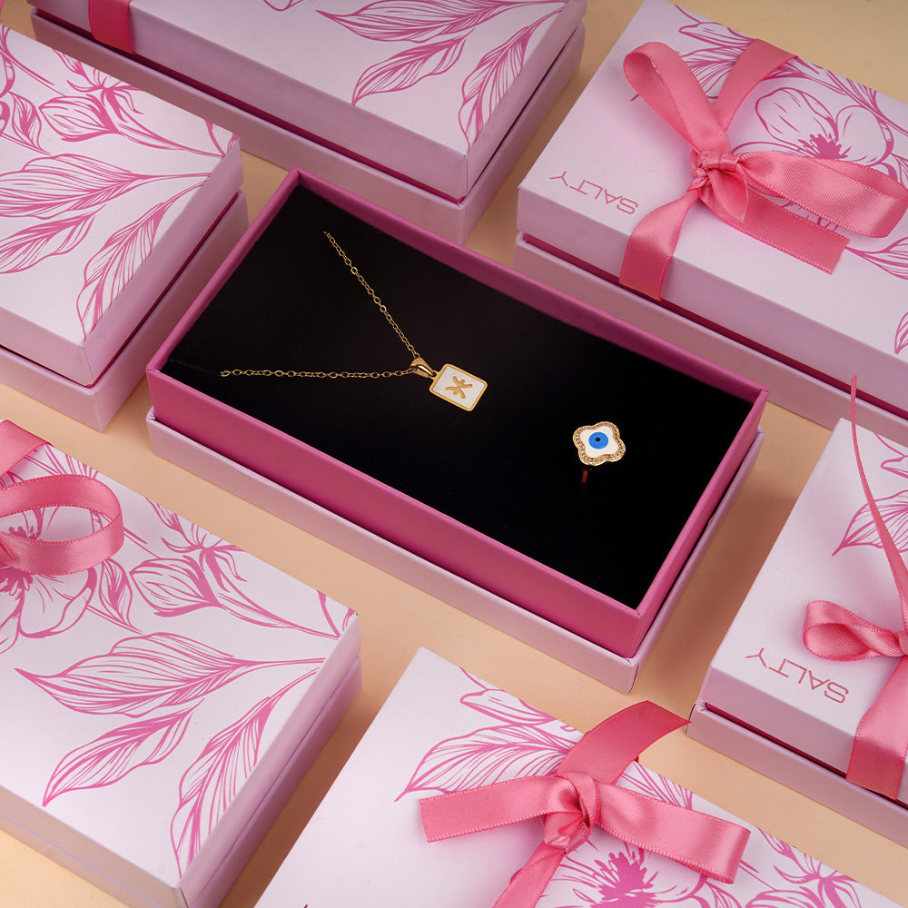 Cosmic Pisces Guardian Necklace and Ring Set