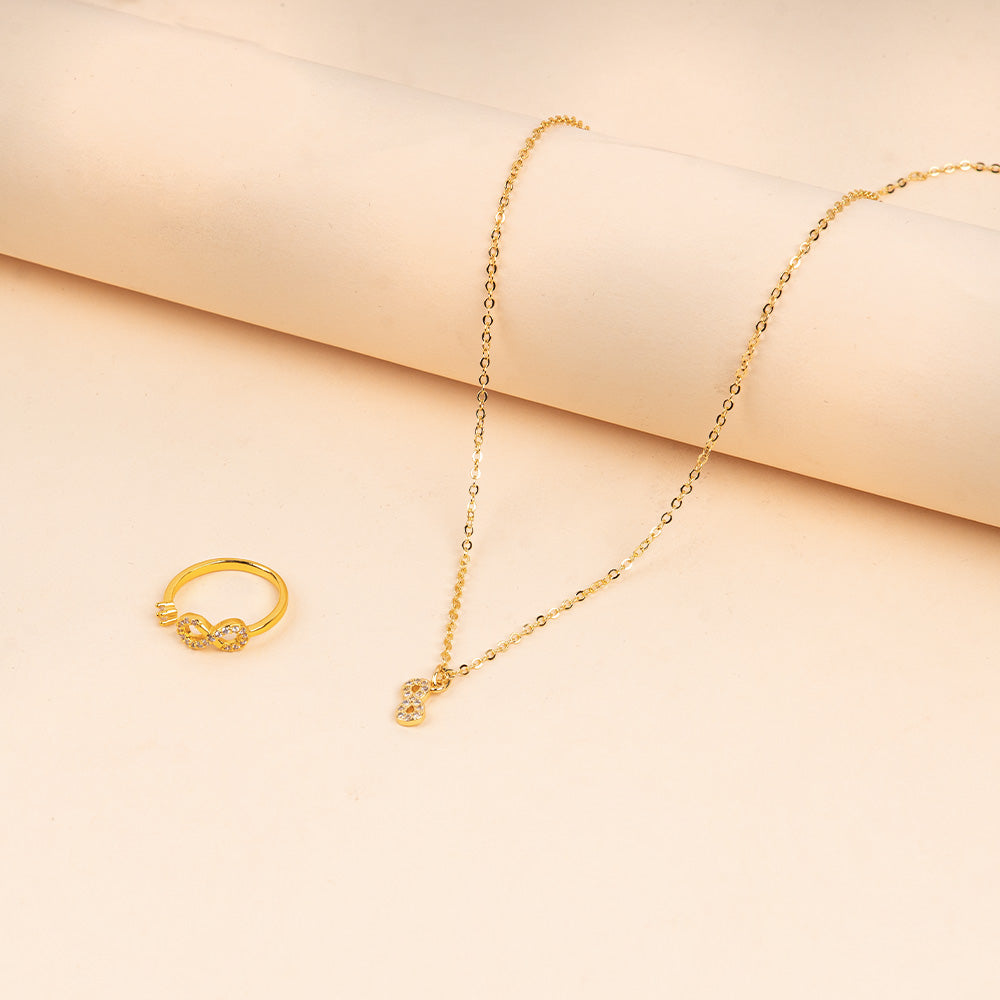 Glitter Infinity Jewellery Set