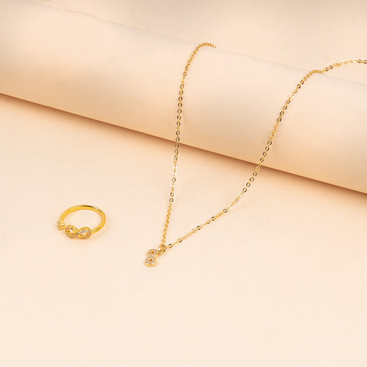 Glitter Infinity Jewellery Set