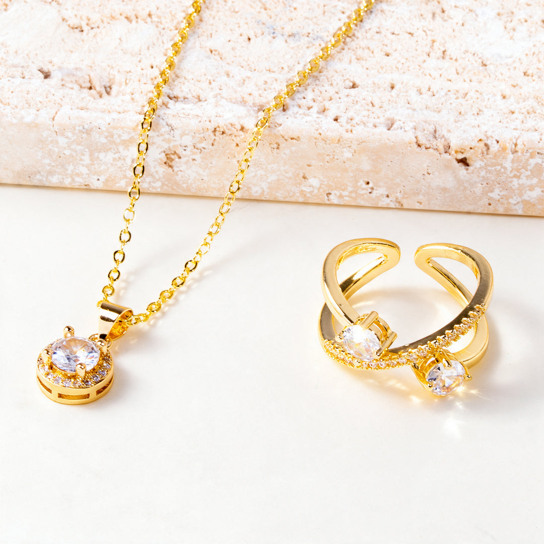 Neon Flex Necklace And Ring Set