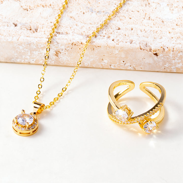 Neon Flex Necklace And Ring Set