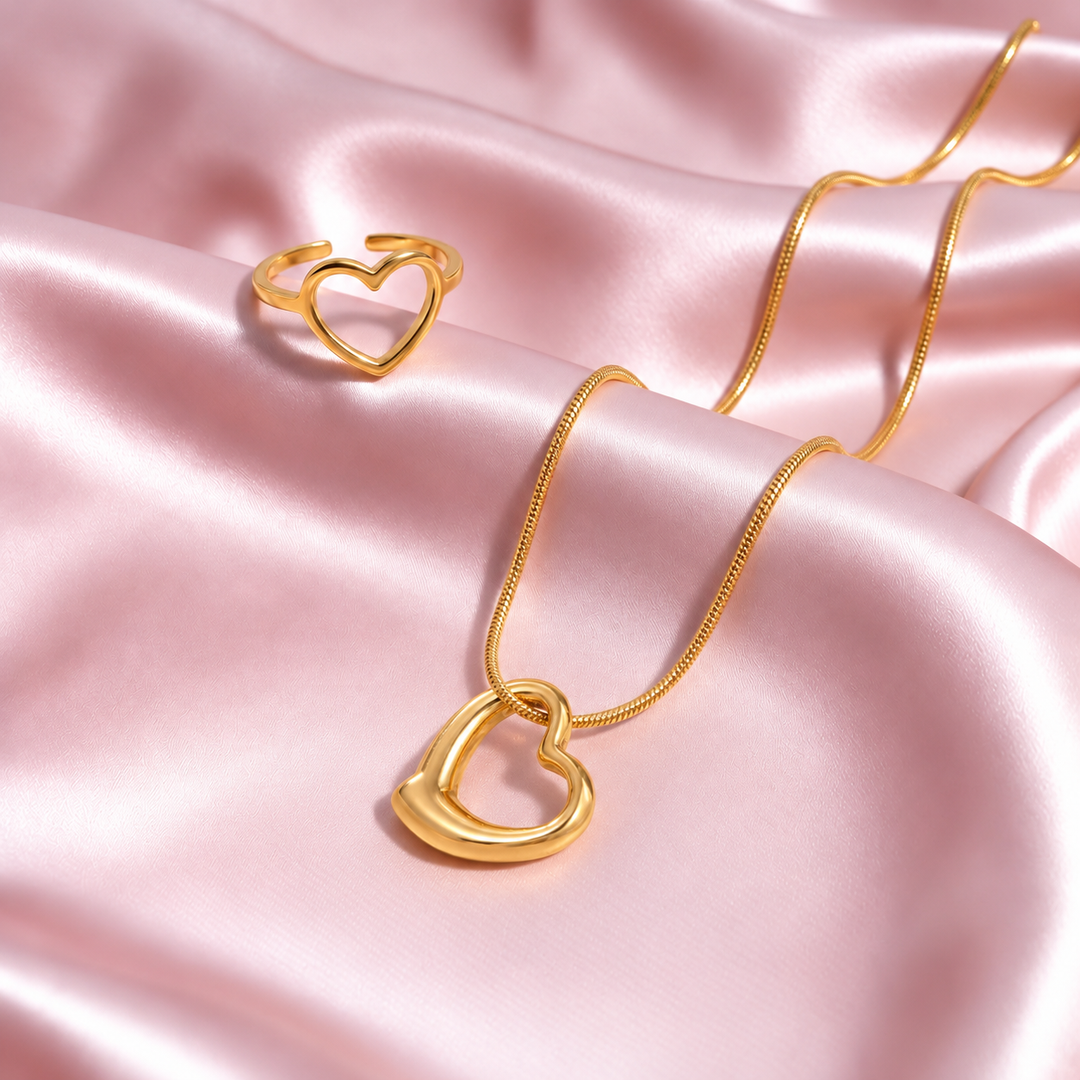 Urban Tag Necklace And Ring Set