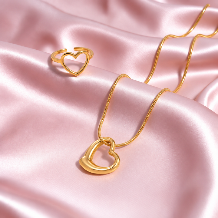 Urban Tag Necklace And Ring Set