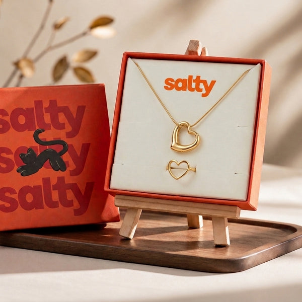 Urban Tag Necklace And Ring Set